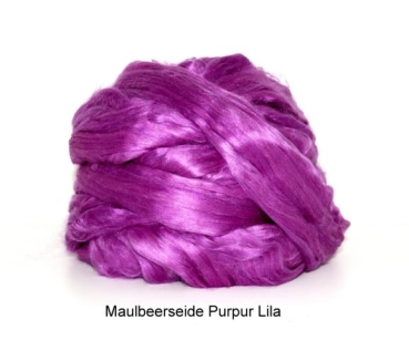 Maulbeerseide, Purpur Lila